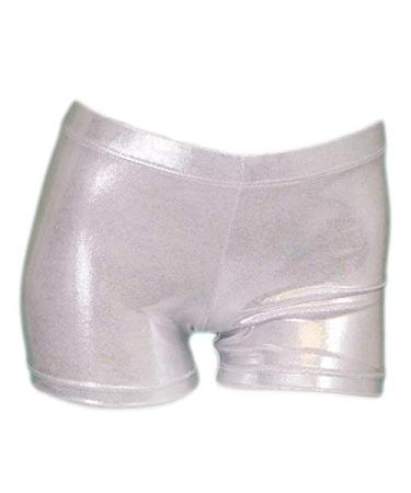 Aosva Little Big Girls' Sparkle Dance Tumbling Athletic Gymnastics Short 2-14Years 5 Silver