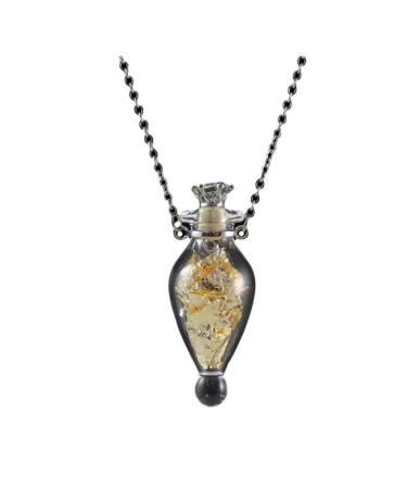 Lodmloer Memorial Sacific Hall chain Clear crown stopper ball heart glass mini-glass necklace to open fire burial souvenir memory jewelry urn lanugo necklace with essential oils 8 60cm