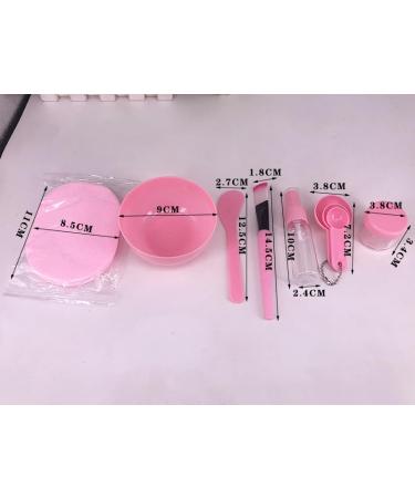 DIY Facial Mask Mixing Bowl Set - Complete Kit with Spatula Measuring Spoon Brush & Spray Bottle - Perfect for Skin Care Lovers - Pink - Buy Online on GoSupps.com