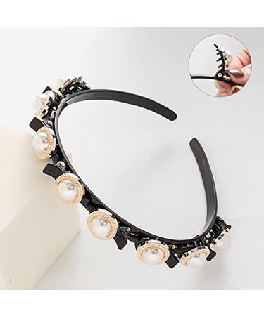 Double Bangs Pearl Headband Clips for Women - 2pcs Fashion Hair Accessories - Buy Online on GoSupps.com