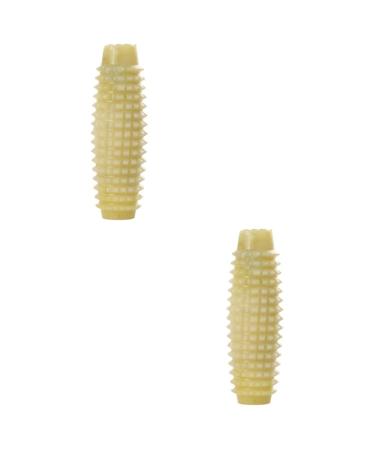 Xiuyan Jade Massager Self Massager Wooden Handheld Muscle Roller Leg Massage Roller Portable Acupuncture Stick 2 Pack