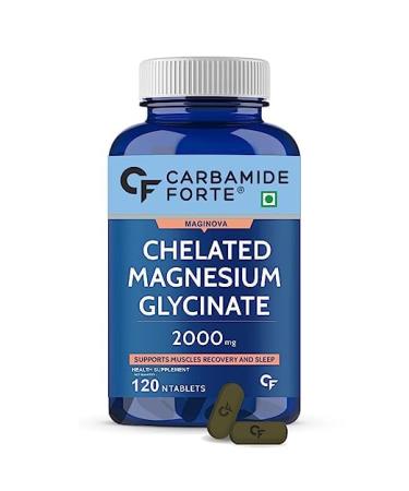 Magnesium Glycinate 2000mg Per Serving Supplement - 120 Veg Tablets