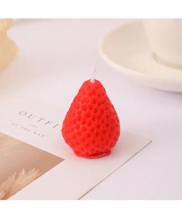Handmade Strawberry Candles Gift Box - 9 Scented Decorative Candles for Romantic Home D cor | International Shipping Available - Buy Online on GoSupps.com