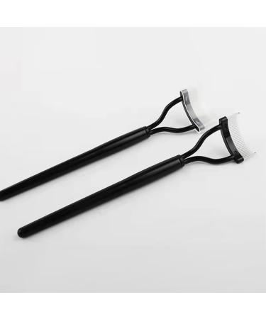 Eyelash Comb Eyelash Separator Tool Mascara Applicator Eyelash Definer With Comb Cover Eyebrow Eyelash Brush Metal Teeth Lash Comb for Girls and Women #black - Buy Online on GoSupps.com