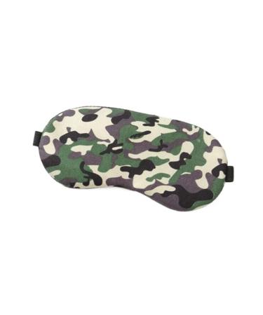 Soft Camo Sleep Mask for Kids Girls Men Women Comfortable Camouflage Eye Mask with Adjustable Head Strap Light Blocking Eye Cover for Plane Travel Yoga Office Snap Nap