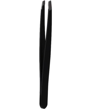 Verdant Touch Makeup Tweezers Stainless Steel Eyebrow Tweezers Portable Black for Eyebrows Facial Hair Ingrown Hair Removal - Buy Online on GoSupps.com