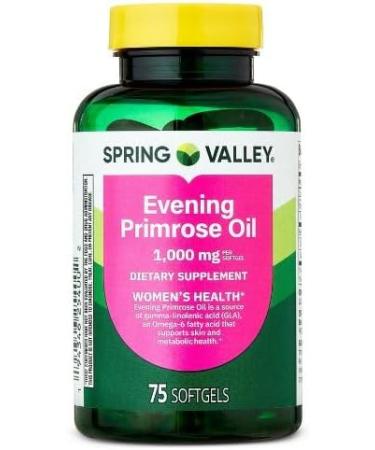 4 TOP CARE Evening Primrose Oil Women's Health Dietary Supplement Softgels 1000 mg 75 Count - Buy Online on GoSupps.com
