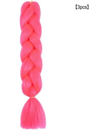 YUSSEQDD Braiding-Style Hair Extensions Wig Hair Synthetic Braids Barber Accessories Pink - Buy Online on GoSupps.com