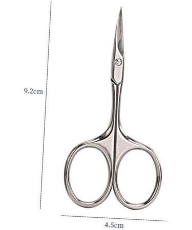 FOMIYES 4 Pcs Beard Trimming Scissors Set - Eyelash Eyebrow & Nose Hair Trimmers for Men | Precision Grooming Tools | Safe & Compact 9.2x4.5cm - Buy Online on GoSupps.com