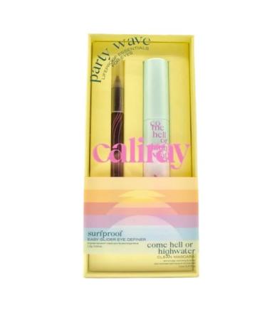 Caliray Party Wave Mascara & Eyeliner Gift Set - Volumizing Tubing Mascara & Waterproof Eyeliner in Black - Buy Online on GoSupps.com