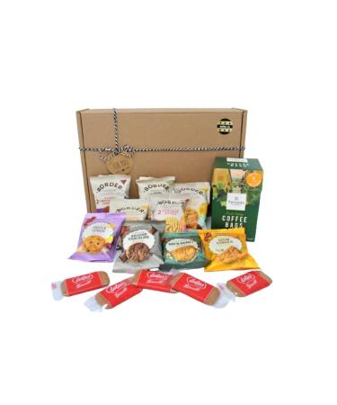 Taylors of Harrogate Coffee Brew Bags Gift Set with Border Biscuits (x10) Walkers Biscuits (x8) and Lotus Biscoff Original Biscuits (x5) - Buy Online on GoSupps.com