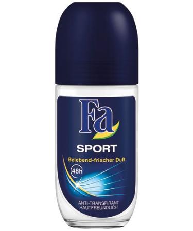 Unbekannt Unknown FA Men Sport Anti-Perspirant Roll-On Deodorant 48 Hours 50 ml Pack of 12