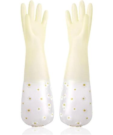 kzxbty 3 Pairs Dishwashing Cleaning Gloves Reusable Rubber Gloves Non-Slip Laundry Kitchen Gardening Household Gloves Easy to Use 50CM - Buy Online on GoSupps.com