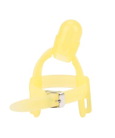 LIZEALUCKY Thumb Sucking Stop for Kids  0-3 Years Old Baby  Adjustable Thumb Guard for Thumb Sucking Silicone Thumb Sucking Treatment Kit(Yellow)