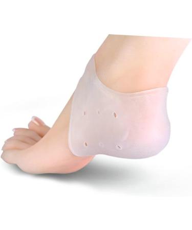 minkissy 3 Pairs Silicone Socks for Dry feet Silicone Heel Sleeves Sock Heel Protectors high Heel Sleeve Shoe Filler Foot moisturizing Socks Heel Support Foot Socks Comfortable White - Buy Online on GoSupps.com