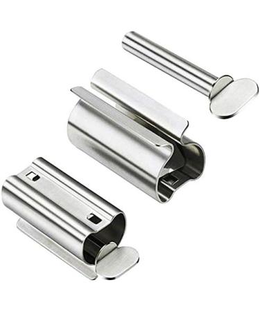 Guokoo Toothpaste Squeezer Metal Toothpaste Tube Wringer Seat Holder Stand for Toothpaste Hand Cream or Mustard Sauce (Stainless Steel) 1 - Buy Online on GoSupps.com