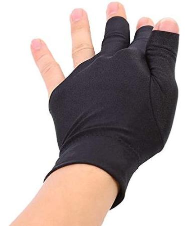 EJOYOUS Billiard Gloves - 2 Piece Unisex Stretchy 3 Finger Snooker Queue Gloves for Ultimate Control - Buy Online on GoSupps.com