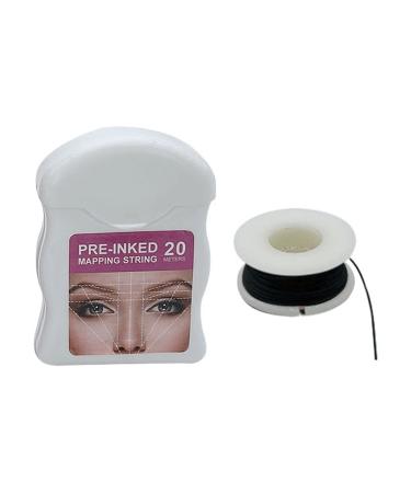 Eyebrowing mapping string mapping string line eyebrow line thread pre-colored microblading-mopping string microblading brows string accessories for eyebrow designers (black)