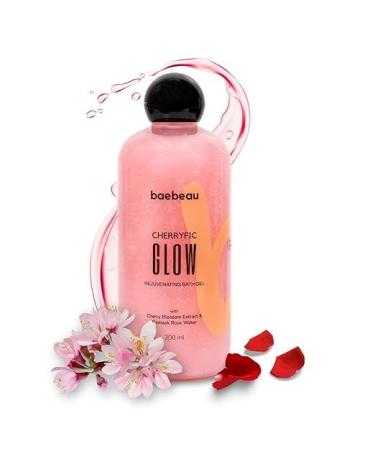 Cherryfic Glow Rejuvenating Body Wash & Shower Gel For Men & Women Rejuvenating Fragrance Of Cherry Blossom & Rose Water For Soft Skin - 300Ml