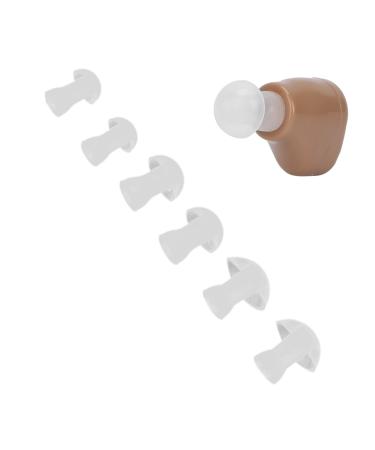 6 Pack Hearing Aid Ear Plugs L/M/S 3 Sizes Earplugs Silicone Hearing Aid Buds Domes Ear Replacement - Universal