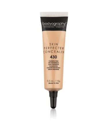 Bodyography Full Coverage Concealer (Medium 430): Oil-Free Color Corrective Salon Makeup w/Minerals  Vitamin E  Antioxidants | Vegan  Gluten-Free  Paraben-Free