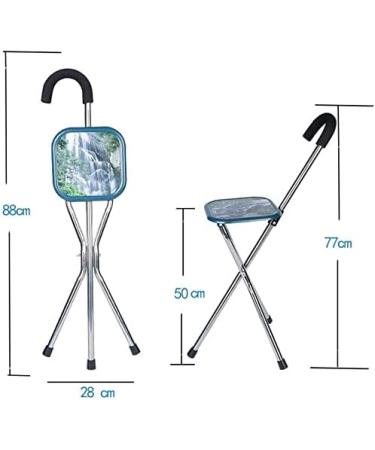 Walking Stick with Seat Old Man's Cane Seat Walking Stick Walking Cane with Folding Seat Crutch Stool Three Legged Seat Stick for Elderly Outdoor Travel Rest for Elderly Gift (Color Innovate - Buy Online on GoSupps.com