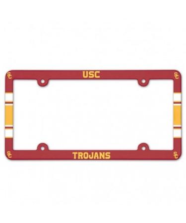 NCAA License Plate with Full Color Frame USC Trojans