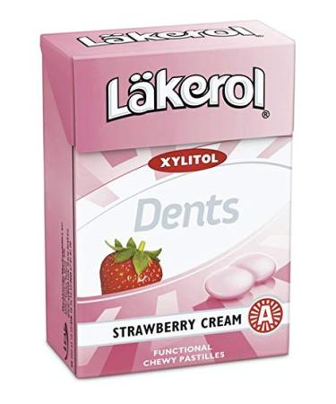 Cloetta Lakerol strawberry cream lozenges 24 Boxes of 85g