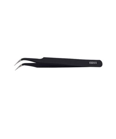 Industrial Anti-static Stainless Steel Tweezers Personal Care Eyebrow/Eyelash Tweezers (ESD15)