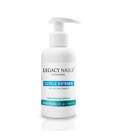 Legacy Nails Professional Cream Cuticle Softener 4 FL OZ / 118ml - Removes excess - Nourishes and softens skin - Avoids fast growth of cuticles - Gentle formula
