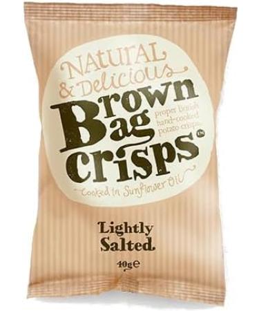 Brown Bag Lightly Salted Cheddar & Onion Oak Smoked Chilli Crisps 60 x 40g - Buy Online on GoSupps.com