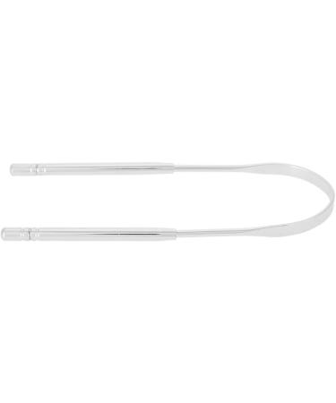 304 Stainless Steel Tongue Cleaner Scraper - Silver | Best Oral Hygiene Tool for Fresh Breath - Fast International Shipping - Buy Online on GoSupps.com