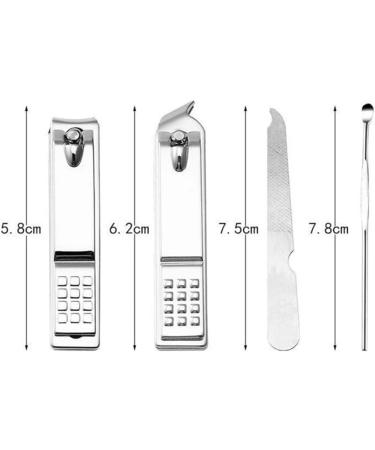 Nail Clipper Set Advanced Stainless Steel Nail Clippers and Toenail Clippers Nail Clipper Set with Nail File Men and Women (Color : Black) - Buy Online on GoSupps.com