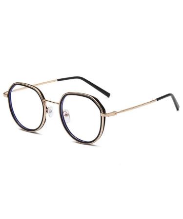 Stylish Blue Light Blocking Glasses for Enhanced Eye Comfort - Computer Use Reading and Clubbing for Women Men Black