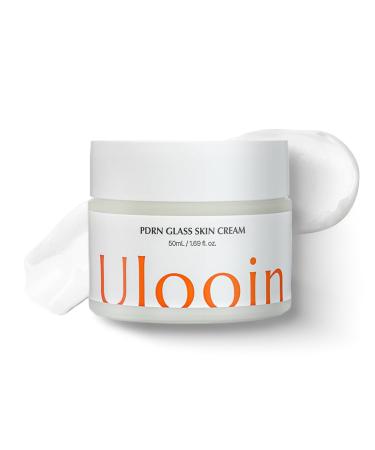 Ulooin PDRN Glass Skin Cream K-Beauty Hydrating & Revitalizing Face Cream with PDRN & Bakuchiol | Clinically Proven by Korean Skincare Clinic | Supports Skin Barrier Smoothness and Deep Moisture