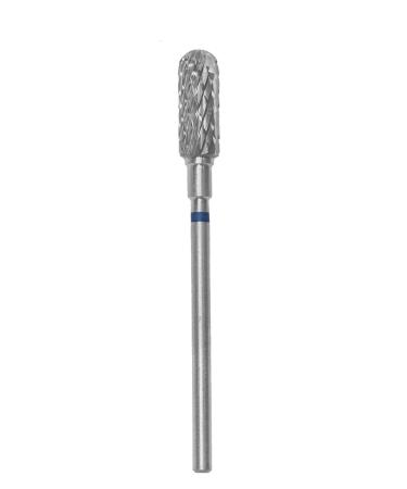 STALEKS PRO Carbide Cutter Bit - Rounded Cylinder (Blue Ring) I Attachment for Apparative Manicures and Pedicures I Grinding Attachment for Electric Grinding Equipment I Nail Drill Bit (FT30B050/13)