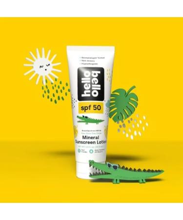 Hello Bello Mineral SPF 50 Kids Sunscreen - Reef-Friendly Lotion for All Ages | 5.0 fl oz - Shop Now - Buy Online on GoSupps.com