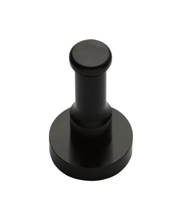 PRETYZOOM Towel Rack Coat Hanging Hook Rack Adhesive Sticky Hook Metal Wall Hanger Hook up Coat Hanger Matte medium Black