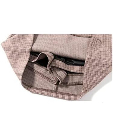 Wool Plaid Mini Skirt for Young Women | Casual A-Line Fashion | Autumn & Winter Gray Short Skirt - Buy Online on GoSupps.com