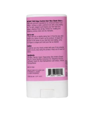 STUDIO LIMITED Instant Fab Edge Control Hair Wax Stick - Max Hold Non-Greasy Pomade for Flyaways (Coconut Peach) - 0.53oz/15g - International Shipping Available - Buy Online on GoSupps.com