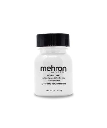 Mehron Makeup Liquid Latex (1 oz) (Clear Flesh) Clear 1 Fl Oz (Pack of 1)