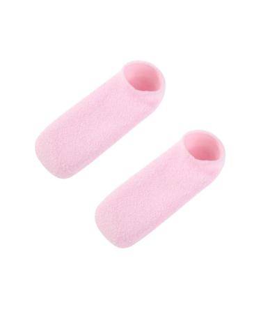 Ipetboom 1 Pair Moisturising Foot Spa Socks for Women - Thick Slipper Socks with Lotion Miss Toe Socks Moisturizing 22.5*8cm