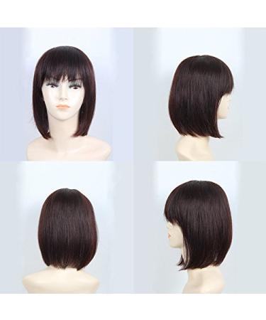 Remehi 35.6 cm (14 Inch) Dark Brown Real Hair Top Piece - Long Straight Hair Parts & Fringes for Women - Buy Online on GoSupps.com