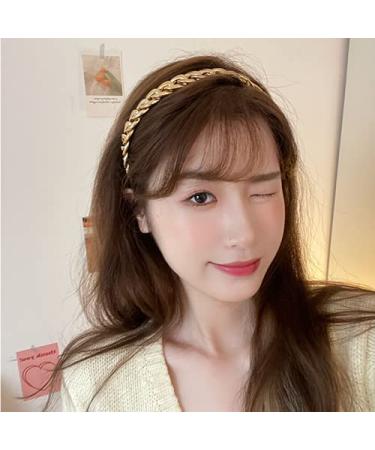 Gold Chain Headbands for Women - Cute Hair Accessories for Girls | Thin Metal Hair Band Hoop | Stylish Headwear - Buy Online on GoSupps.com