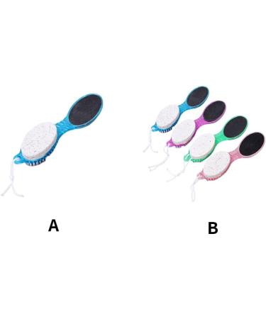 4-en-1 Professionnel Pieds Soins des Pieds dissolvant de Peau Morte Pierre Brosse Talons Outils de meulage Manuel p dicure exfoliant purateur Ensemble de Quatre Couleurs - Buy Online on GoSupps.com