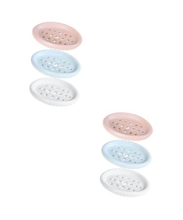 Ciieeo 6 Pcs Bathroom Soap Drainer Kitchen Soap Holder Soap Draining Holder Hollow-out Soap Container Travel Container Lemon Cocktail Straws Soap Draining Dish Soap Dish Hollow Out