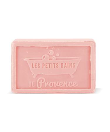 LES PETITS BAINS DE Provence Marseille Soap 100g Cherry Blossom Natural Solid Bar Les Petits Bains de Provence Enriched with Olive Oil Made in France Perfumed Body and Hand Soap