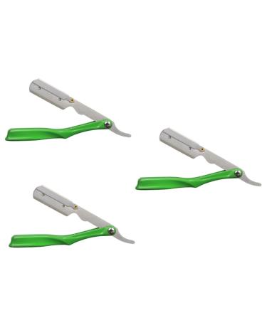 Healeeved 3st cartridge for manual razors of professional razor blade holder haircut straight shaver Christmas gifts Christmas present tools bear beard blade