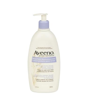 Aveeno Body Moisture Stress Relief Moisturizing Lotion  18 Ounce Lavender 17.9 Fl Oz (Pack of 1)