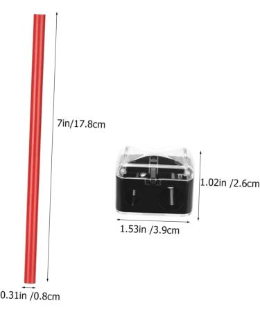 Healeved 1 Set Eyebrow Pencil Eyebrow Pen Tattoos Pen Brow Pencil Dark Brown Makeup Supplies Wood Red 1 count (Pack of 1) Red - Buy Online on GoSupps.com